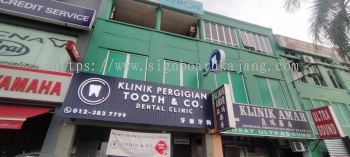 Signboard Klinik, Klinik Pergigian Signboard, Signboard 3D, Led Frontlit Signboard