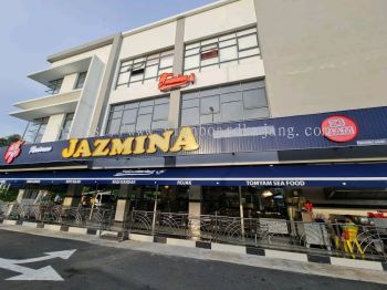 Restoran Jazmina Puchong- Aluminium Panel base with 3D Led Neon Light