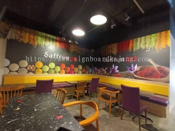 Saffron Signboard Shah Alam - Wallpaper Sticker Printing