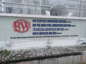 BW Scaffold Industries Banting - 3D Box Up Lettering Signboard With Non LED