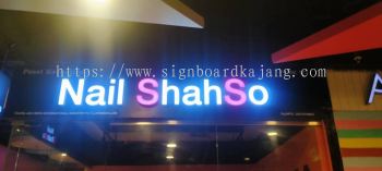 Nail Shahso Subang jaya - Indoor 3D Signage With LED Frontlit