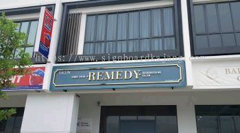 Remedy Hairdressing Shah Alam - 3D LED Box Up Gold Mirror