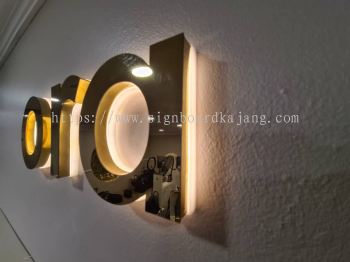 Maisonment Sdn Bhd - Stainless Steel Gold Mirror 3D led backlit