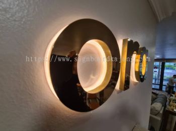 Maisonment Sdn Bhd - Stainless Steel Gold Mirror 3D led backlit