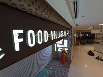 Malaysia Food Valley KL- 3D LED Box Up Signboard-Frontlit