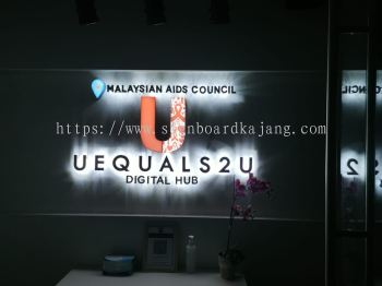 Malaysiae Aids Council Kl - 3D Box Up Led Backlit Signboard