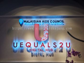 Malaysiae Aids Council Kl - 3D Box Up Led Backlit Signboard