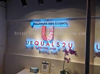 Malaysiae Aids Council Kl - 3D Box Up Led Backlit Signboard