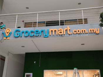 Ms Grocery Mart Puchong  - 3D Box Up Lettering Signboard With Non LED