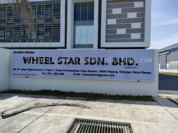 Wheel Star Sdn Bhd Sepang - 3D Box Up Lettering Signboard With Non LED