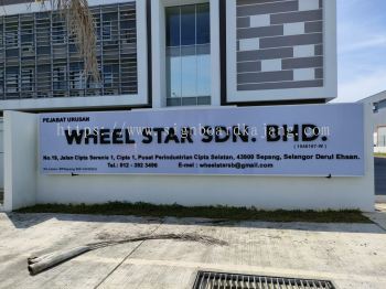 Wheel Star Sdn Bhd Sepang - 3D Box Up Lettering Signboard With Non LED