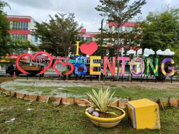 OUTDOOR ALUMINIUM BOX UP 3D LED LETTERING AT BENTONG, RAWANG, BATU CAVES.