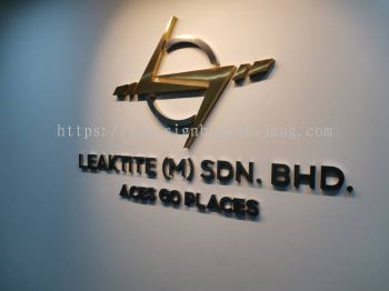 Leaktitie Sdn Bhd kL - Stainless Steel 3D Box Up Silver Hairline and Gold Hairline 