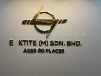 Leaktitie Sdn Bhd kL - Stainless Steel 3D Box Up Silver Hairline and Gold Hairline 