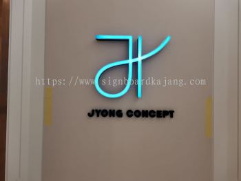 Jyong Concept KL - 3D LED Box Up Signboard -Frontlit 