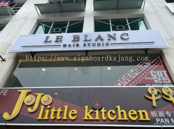 Le blanc Puchong  - 3D Box Up Backlit Signboard 