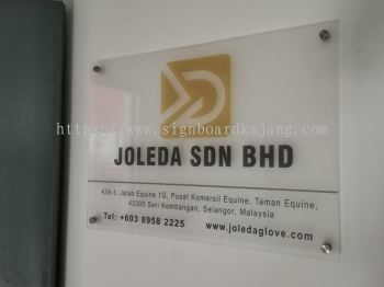 Joleda Sdn Bhd Seri Kembangan - Acrylic Poster Frame 