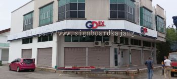 Gdex Express Gambang Kuantan - Aluminum Panel Base With 3D LED Frontlit Signboard 