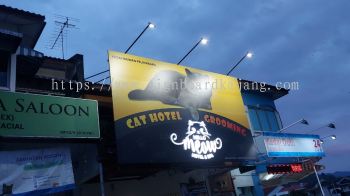 Hello Meow Batu Caves - Billboard with 3D Conceal LED Frontlit 