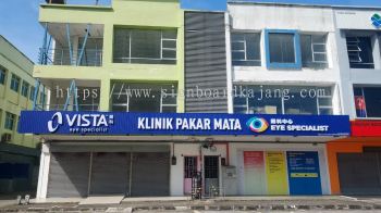 Vista Eyes Johor - Aluminum Panel Base With 3D led Frontlit Signboard 