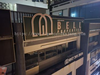 Bell Properties  - 3D LED Box Up Signboard -Frontlit 