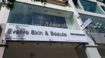 Evolve Skin & Beaute PJ - 3D BOX Up LED Backlit Signboard 