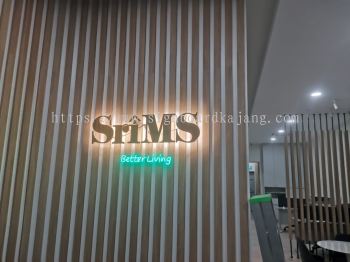 Sri Ms Karak - 3D LED Backlit Stainless Steel Gold Hairline 