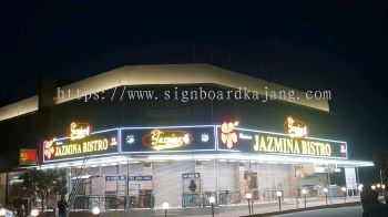 Restorant Jazmina Puchong - Aluminum Panel Base With 3D LED Frontlit Signboard 