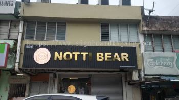 Notti Bear Sri Petaling - Aluminum Panel Base With 3D LED Backlit 