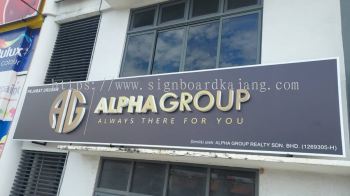 Alpha Group Puchong -3D LED Box Up Signboard -Frontlit 