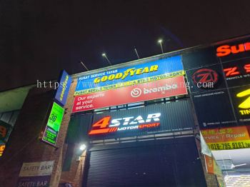 4 Star Klang - Aluminum Panel Base With 3ad LED Frontlit Signboard 