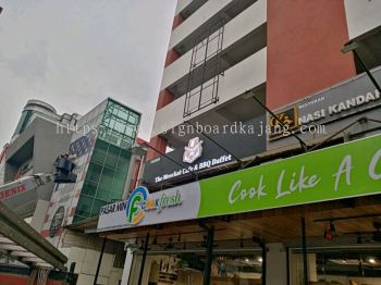 Meekat Cafe KL - 3D LED Box Up Signboard -Frontlit 