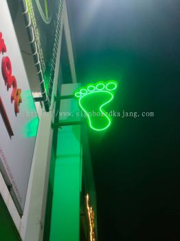 Rex Spa KLANG - Double Side Signboard With LED Neon 