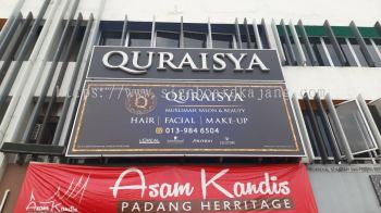 SALON KECANTIKAN QURAISYA OUTDOOR BILLBOARD & 3D LED FRONTLIT SIGNBOARD 