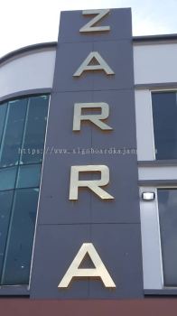 ZARRA LIVING OUTDOOR 3D LED FRONTLIT SIGNAGE & OUTDOOR 3D LED S.STEEL  BACKLIT SIGNAGE 