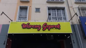 WARONG GEPREK OUTDOOR 3D LED FRONTLIT SIGNAGE