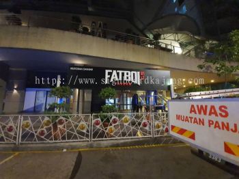 FATBOI RESTORAN OUTDOOR 3D LED FRONTLIT SIGNAGE 