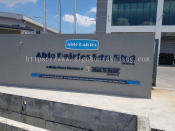 ABLE DAIRIES KILANG OUTDOOR PVC FOAM BOARD 3D LETTERING