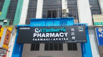 Merdiserve Pharmacy Kuchai lama - Aluminum Panel Base With 3D LED Frontlit Signboard 