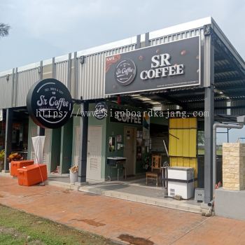 SR Coffee Tanjung Sepat - 3D LED Box Up Signboard -Frontlit 