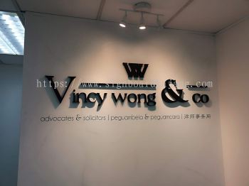 VINCY & CO ADVOCATES & SOLICITORS INDOOR PVC FOAM BOARD 3D LETTERING 