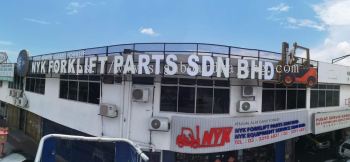 NYK FORKLIFT PART OUTDOOR 3D LED FRONTLIT LETTERING & LOGO SIGNAGE