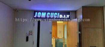 Jom Cuci DIY KL - Indoor 3D LED Frontlit Lettering Signage 