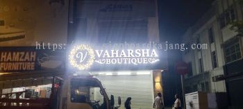 VAHARSHA BOUTIQUE - 3D LED FRONTLIT SIGNBOARD