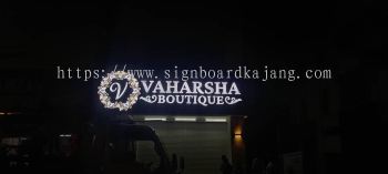 VAHARSHA BOUTIQUE - 3D LED FRONTLIT SIGNBOARD