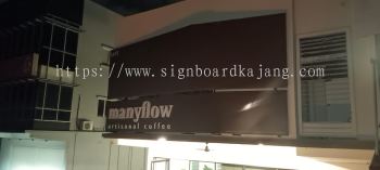 Manyflow Artisanal Coffee - 3D LED Frontlit Signage