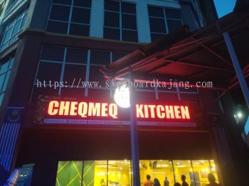 Cheqmeq Kitchen - 3D LED Frontlit Signage