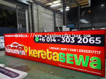 Hanuman Kereta Sewa - Lightbox Signage at KL