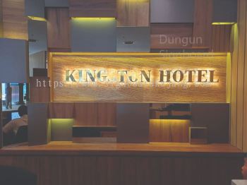 Kingston Hotel - 3D LED Stainless Steel Gold Signage at KL