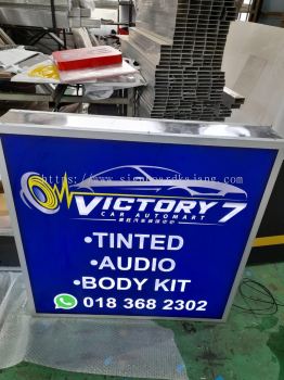 Victory 7 Car Automart - Double Sided Lightbox